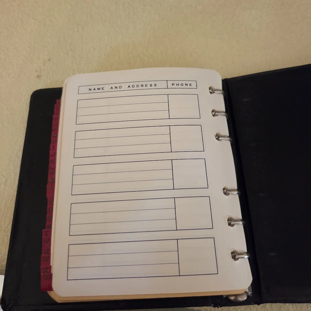 Vintage Brown Lion Crest Leather Address Book Organizer